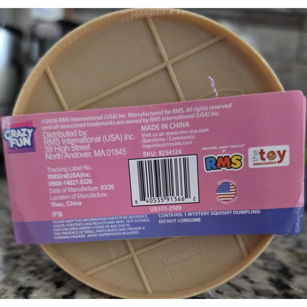 Viral Five Below Mystery Squishy Dumpling Bun~New~Purple Holographic Edition